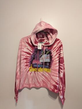Goosebumps Pink Tie-Dye Hoodie Sweatshirt